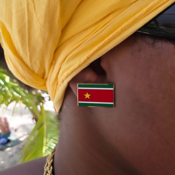 Boucles rectangle grand drapeau de la Guadeloupe – Image 2