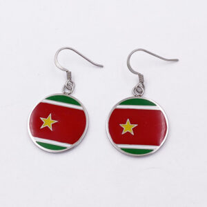 Boucles rondes drapeau Guadeloupe