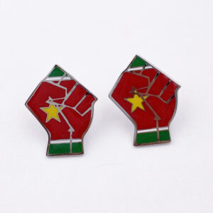 Boucles petit poing drapeau Guadeloupe