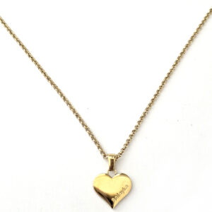 Chaine + pendentif cœur RVN strassé
